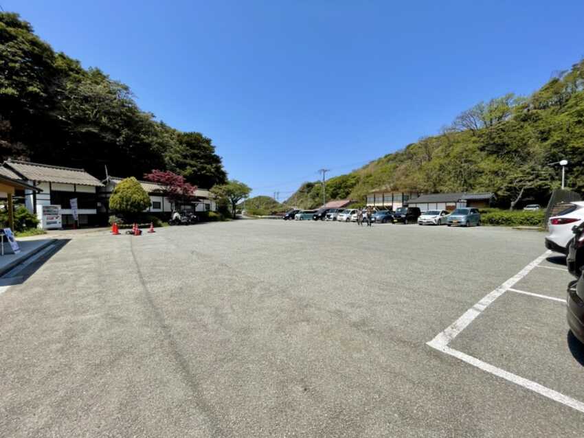 北沢浮遊選鉱場跡の駐車場