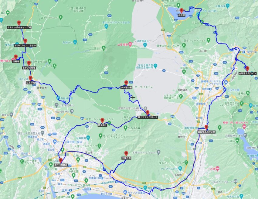 静岡県北部富士山のおすすめツーリングルート