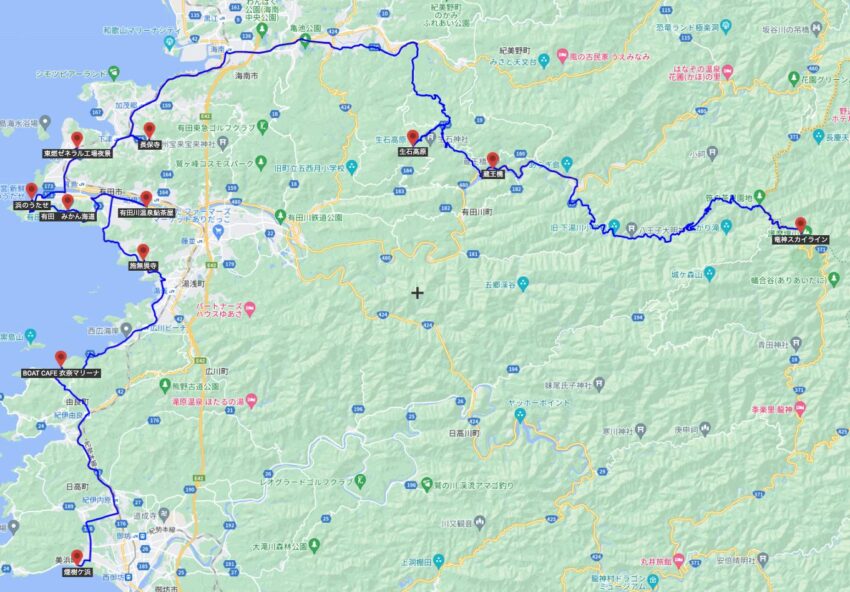 和歌山県中部のおすすめツーリングルート