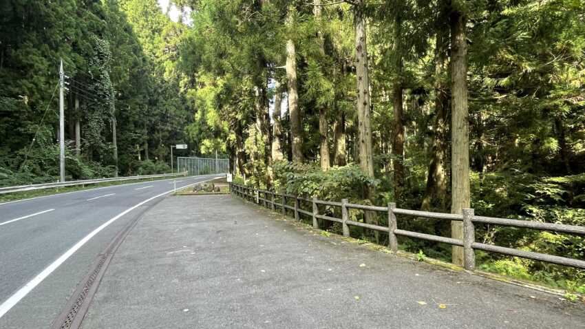 かぶら杉の駐車場