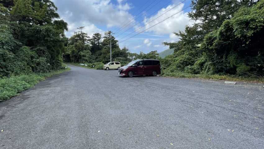 焼火神社の駐車場