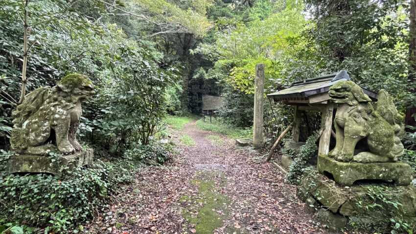 焼火神社の道