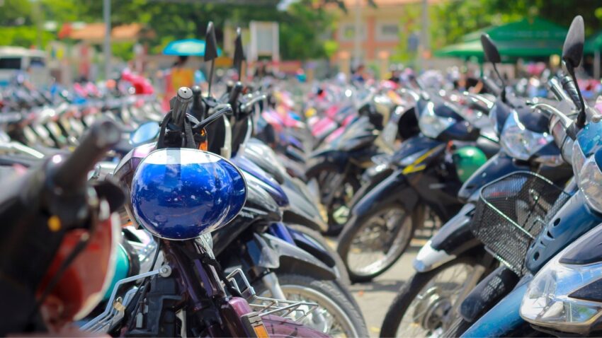 バイク駐車場